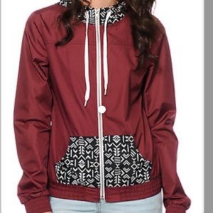 LAST CHANCE Empyre Large Maroon Windbreaker Jacket